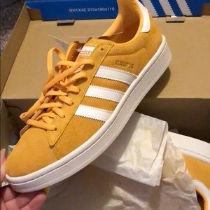 Yellow Adidas Campus Sneakers BRAND NEW